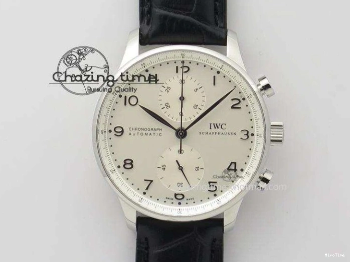 MIROTIME 0410 Unisex Portuguese Real PR RG IW500702 ZF 1:1 Best Edition On Brown Leather Strap A52010 V 7303